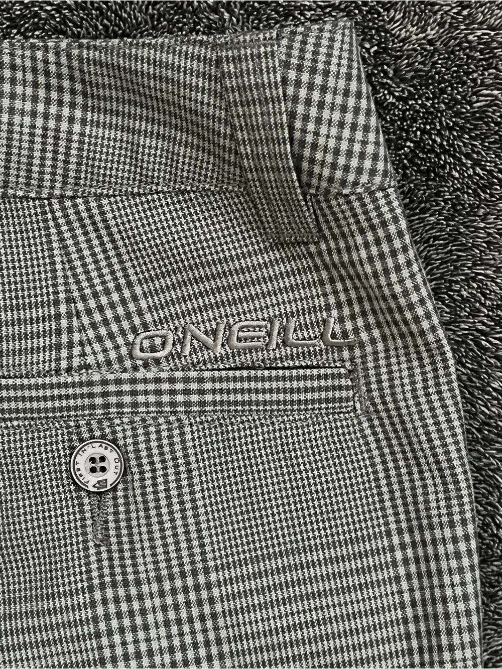NWT O’Neill Men’s Gray Glen Plaid Leverage Shorts Size 30